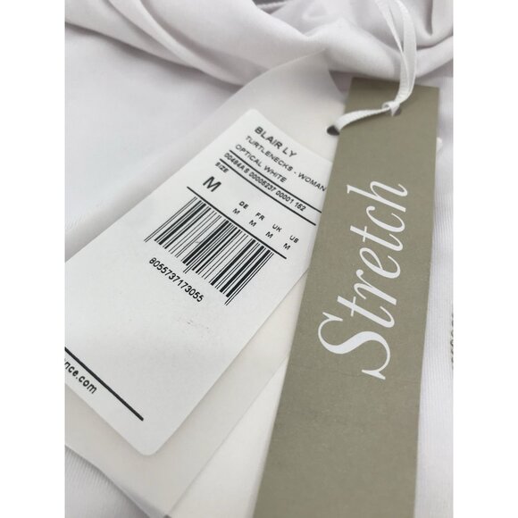 Conte Of Florence Turtleneck Wonens Size Medium White Embellished Apres Ski - Picture 10 of 15